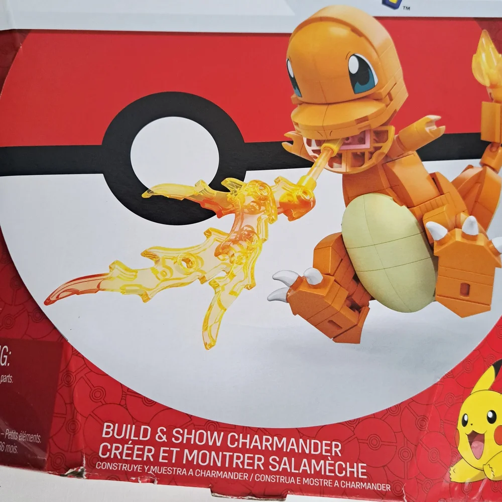 Mega Pokémon Charmander Building Set - Orange and Yellow
